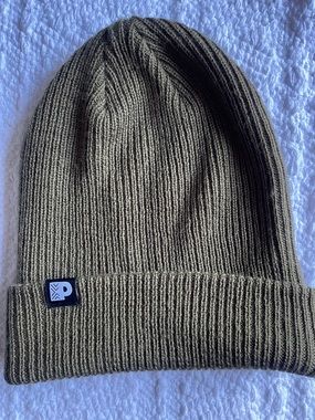 Olive Green Wool Blend Peet’s Coffee Wool Blend Beanie - New w/o Tags